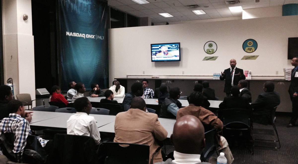 NASDAQ in Philadelphia CBM Mentoring Initiative Boys - Concerned Black Men of America