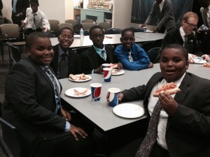 CBM CARES® Philadelphia boys enjoy catered lunch at NASDAQ